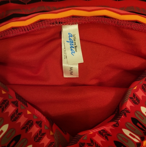 LA Vie En Rose Aztec Print Bikini Size Medium - Picture 3 of 7